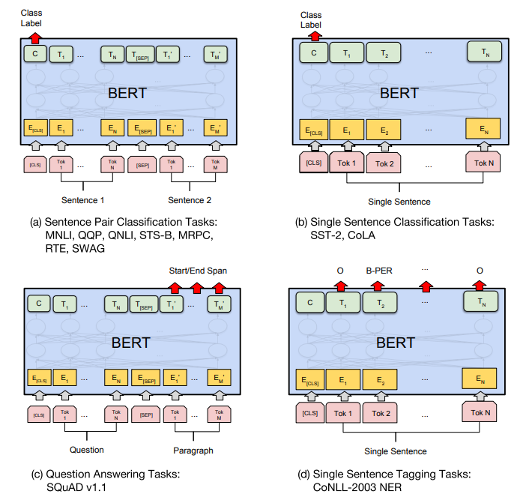BERT model configurations